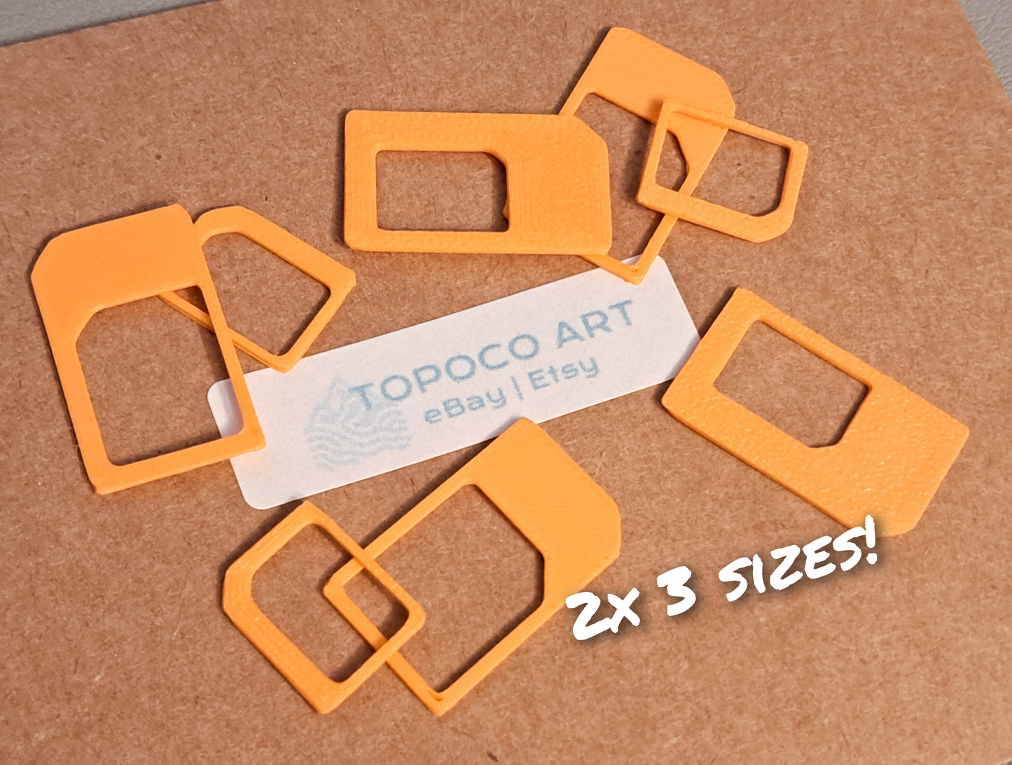 SIM Card Adapters Universal 3 Sizes 6 Pack Perfect Fit Any Device
