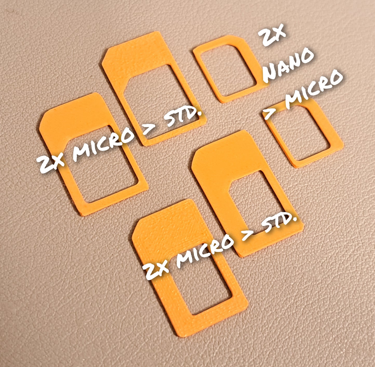 SIM Card Adapters Universal 3 Sizes 6 Pack Perfect Fit Any Device