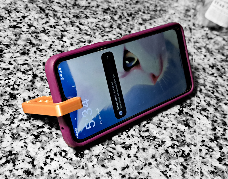 Phone Stand Keychains 6 Pack Minimal Flexible Portable Device Holder