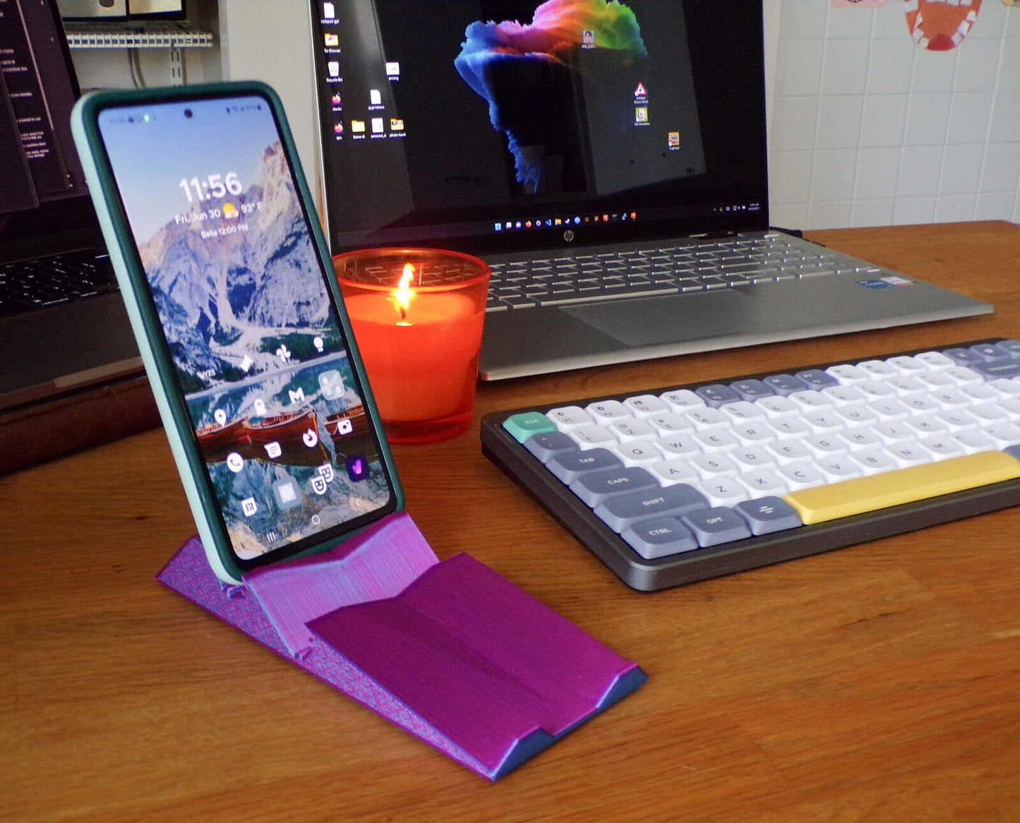 Phone Holder Stand 2 Pack 6 Position 3 Angles Non-Slip Feet Adjustable