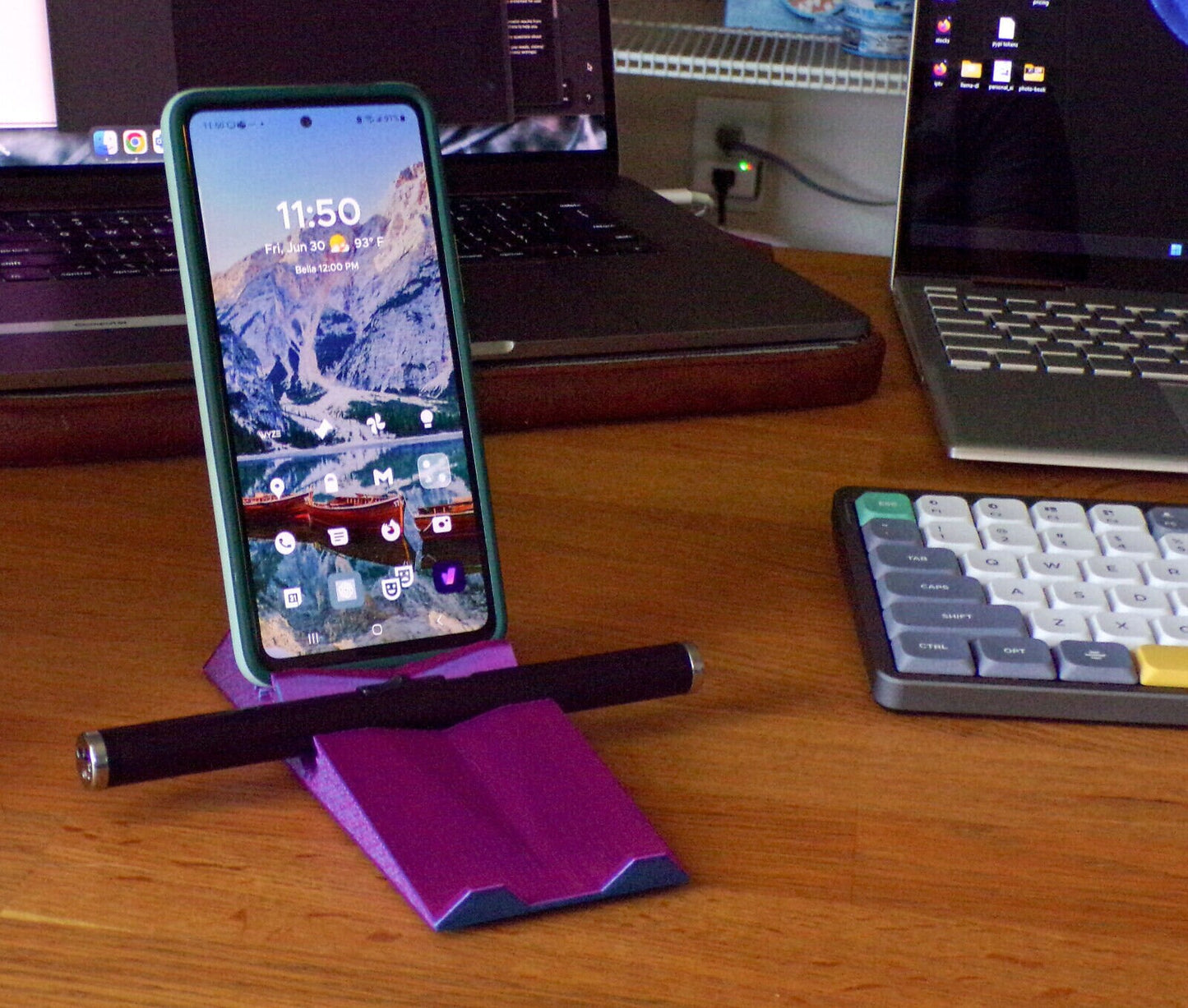 Phone Holder Stand 2 Pack 6 Position 3 Angles Non-Slip Feet Adjustable