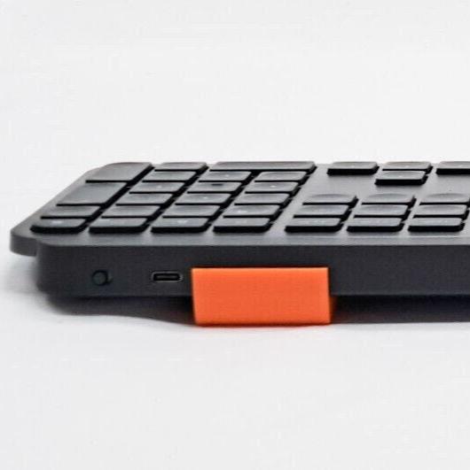 Keyboard Riser Feet Compatible with Logitech MX Keys Black Orange Ergonomic Comfort