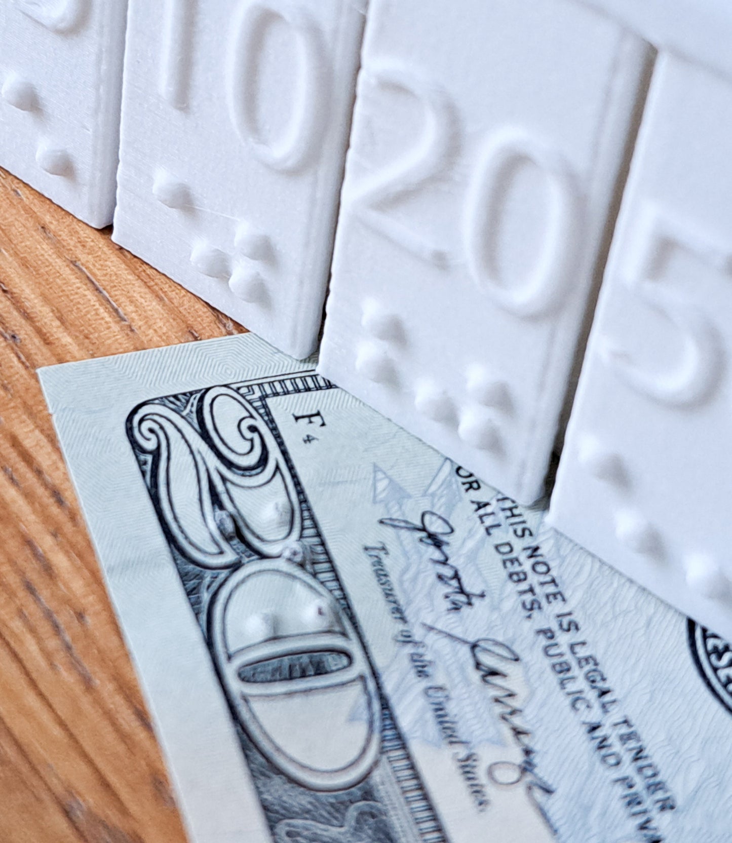 Portable Braille Embosser 3-Pack for Paper Currency