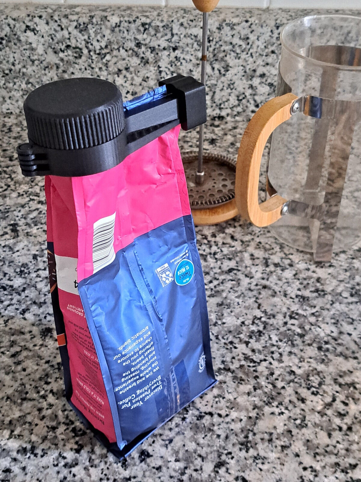 Coffee Bag Pourer 2-Pack Clip-On Convenient Easy Access Dry Ingredients Kitchen Gadget