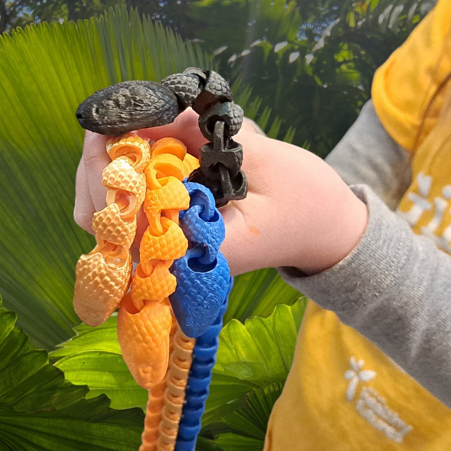 Snake Toy 3D Printed Articulated Fidget Gadget Desk Accessory