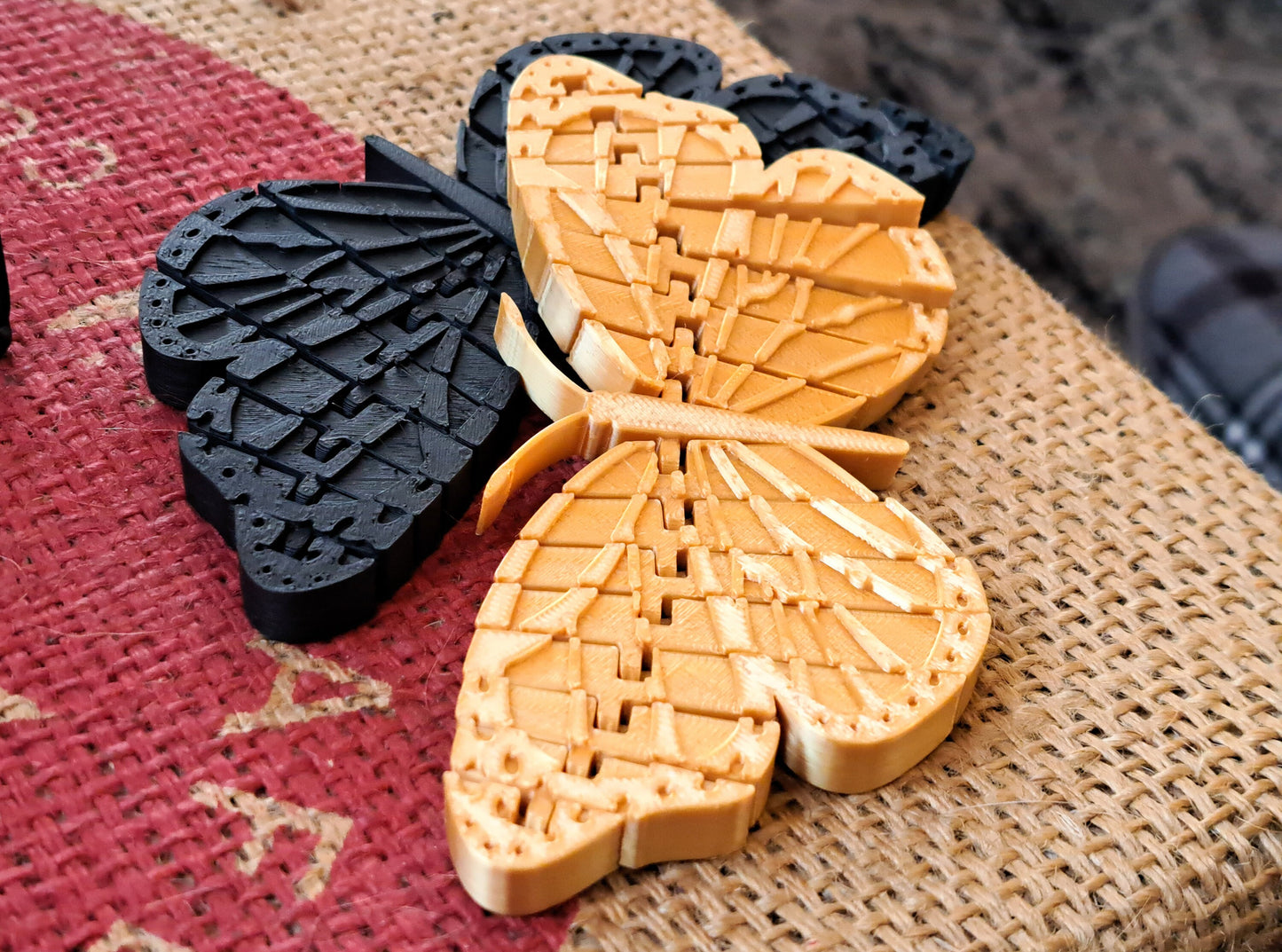 Butterfly Toy 3D Printed Articulated 3 Pack Novelty Gift Desk Decoration