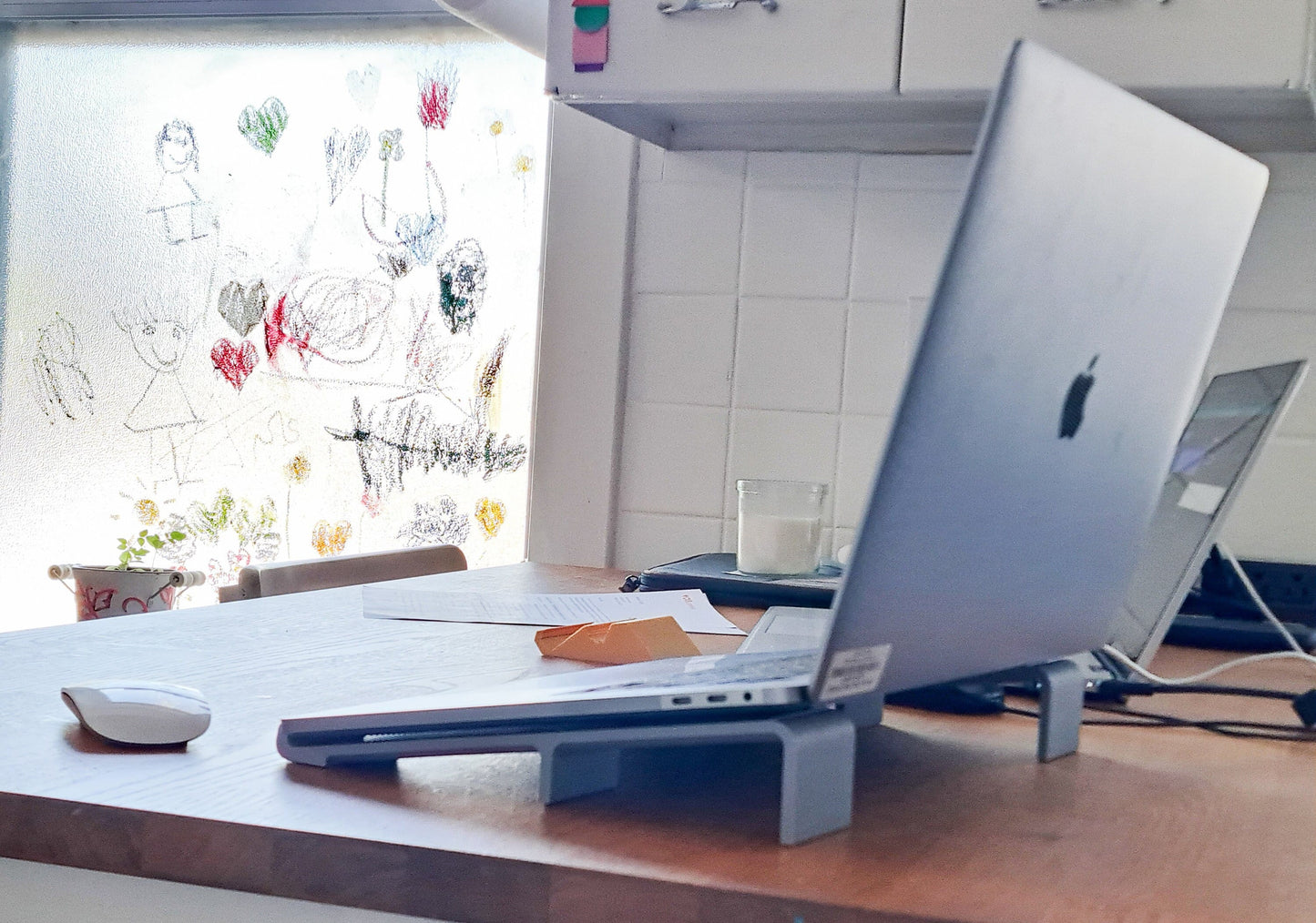 Laptop Stand Ergonomic Tilt Prop Platform Extra Grip Adjustable Cooling