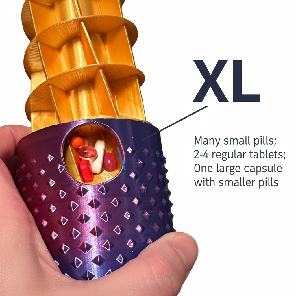 Pill Organizer 31-Day Compact Durable Medication Management Monthly