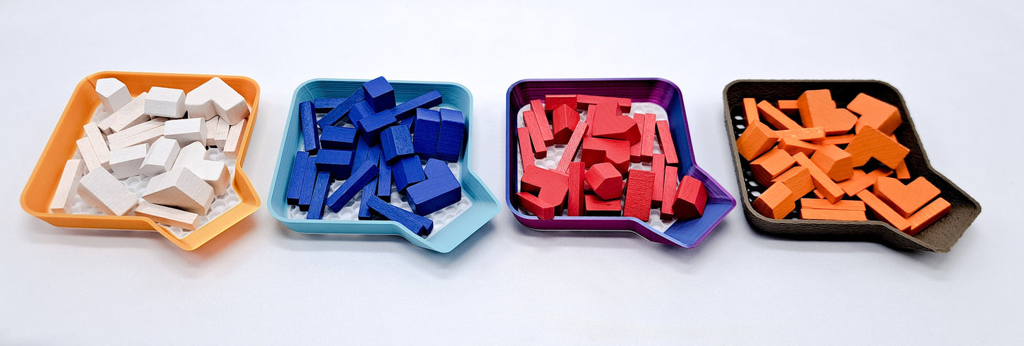 Customizable Stackable Trays for Games, Jewelry, or Small Items