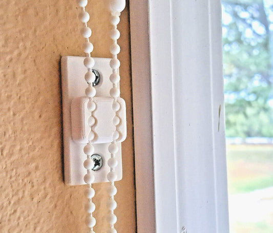 3x Ball Chain Window Blinds Holder Secures & Manages Window Roller Shades