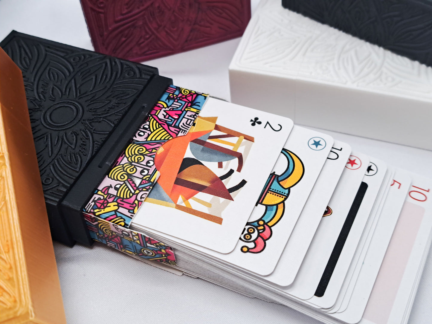 Hard Plastic Playing Card (and Air Cards) Protector Box - Durable, Stylish, and Portable Deck Case